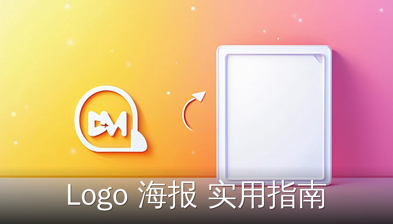 矢量Logo转换为竖版海报的流程示意图